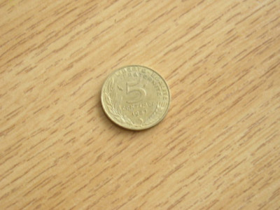 M3 C50 - Moneda foarte veche - Franta - 5 centime - 1987 foto