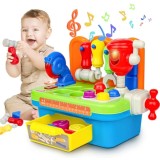 Banc de Lucru pentru Copii, Set Unelte Interactive, Sunete si Activitati, 18+ luni