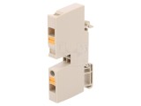 Bornă cu Arc Bej 6mm2 2 Piste 1 Borne