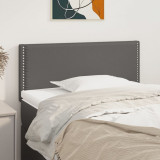 VidaXL Tăblie de pat, gri, 100x5x78/88 cm, piele ecologică