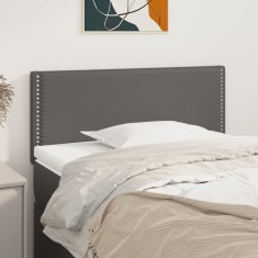 vidaXL Tăblie de pat, gri, 80x5x78/88 cm, piele ecologică