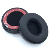 Set 2 bureti pentru casti Beats Solo 3 / Solo 2 Wireless, On-Ear - Spuma cu memorie - Piele ecologica - Negru