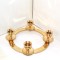 Sfesnic candelabra 4 focuri, alama lustruita, placata aur, provenienta W.Germany