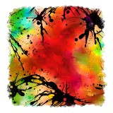 Cumpara ieftin Sticker decorativ Abstract, Multicolor, 55 cm, 11531ST