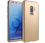 Husa Full Body Gold pentru Samsung Galaxy S9, Protectie Fata+Spate, Carcasa PC, Anti-alunecare