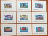 REP. CHMERA-1974-&#039;&#039;CENTENAR UPU&#039;&#039; Set complet -9 COLITE de lux-MNH -NESTAMPIL.-VEZI SCAN, Nestampilat