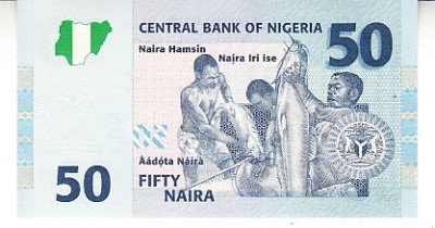 B11 23 - Bancnota foarte veche - Nigeria - 50 naira - 2006 foto
