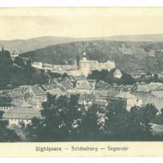 3691 - SIGHISOARA, Mures, Panorama, Romania - old postcard - unused