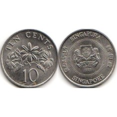 Singapore 1987 - 10 cents, circulata