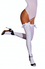 Tight stockings with white satin bows S/M foto