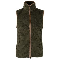 Vestă Jack Pyke Countryman Chunky Fleece Gilet, oliv &icirc;nchis, mărimea XL