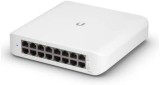 SWITCH PoE UBIQUITI, port Gigabit x 16, SFP nu, managed, carcasa plastic, &quot;USW-LITE-16-POE&quot; (timbru verde 2 lei)