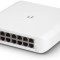 SWITCH PoE UBIQUITI, port Gigabit x 16, SFP nu, managed, carcasa plastic, &quot;USW-LITE-16-POE&quot; (timbru verde 2 lei)