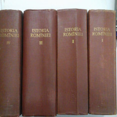 ISTORIA ROMANIEI (4 Volume) - Constantinescu-Iasi; Daicoviciu;Roller - 1960