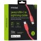 Innostyle Jazzy Jazzy Usb-C Lightning Mfi Cablu De &Icirc;ncărcare Rapidă Pentru Iphone Kevlar 1M Roșu