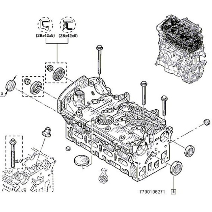 Buson etansare bloc motor Logan / Duster 1.6 16V Buson etansare bloc motor Logan / Duster 1.6 16V