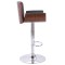 Scaun de bar, gri, material textil - 4