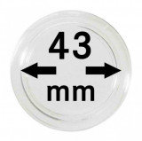 Capsule monede, transparente, 10 buc, diametru 43 mm, made in Germania