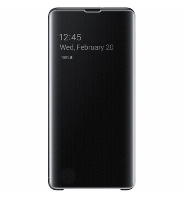 Husa de protectie compatibila cu Samsung Clear View pentru Galaxy S10 Black