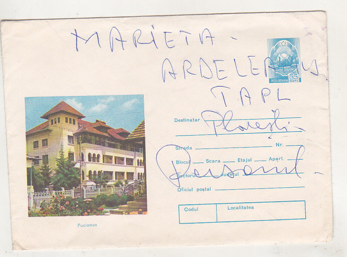 bnk ip Intreg postal 0344/1974 - uzat - Pucioasa