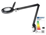 Lupă de masă cu iluminare LED 5D 9W 6500K &Oslash;127mm
