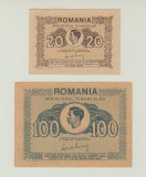 ROMANIA - SET 20 LEI 1945 UNC + 100 LEI 1945 , B1.130