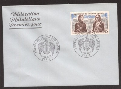 France 1973 Civil code FDC K.434 foto