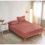 Cumpara ieftin Husa De Pat Tricot Cu Elastic + 2 Fete De Perna Pentru Pat Dublu - XIA133