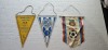 FANION STEAUA , GLORIA RESITA SI ROMANIA ITALIA , LOT 3 BUCATI .