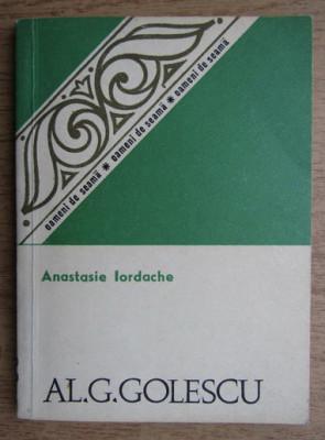 Alexandru G. Golescu 1819-1881/ Anastasie Iordache foto