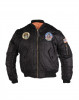 Jacheta copii cu patchuri Mil-Tec Negru XL