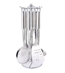 Set Ustensile de bucatarie cu suport Zass Gourmet ZG-KT 03 Inox - RESIGILAT