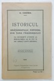 ISTORICUL INVATAMANTUL POPORAL DIN TARA FAGARASULUI de G. CODREA , 1933