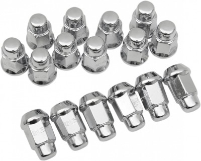 Set 16 suruburi roata, 12mm x 1.25 cu conicitate 60 grade, cap 17mm, culoare cro... Cod Produs: MX_NEW 02230116PE foto