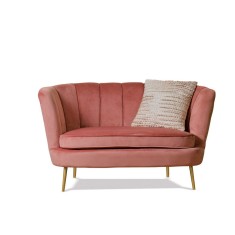 Canapea velur roz 130 x 78 x 73 h