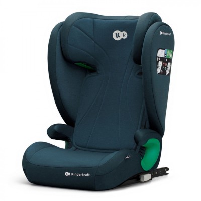 SCAUN AUTO KINDERKRAFT JUNIOR FIX2, I-SIZE 100-150 CM, HARBOR BLUE foto