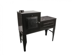 Soba Cizma L Lemne Spor Plita Cuptor Ler Neagra 7kW Evacuare Stanga foto