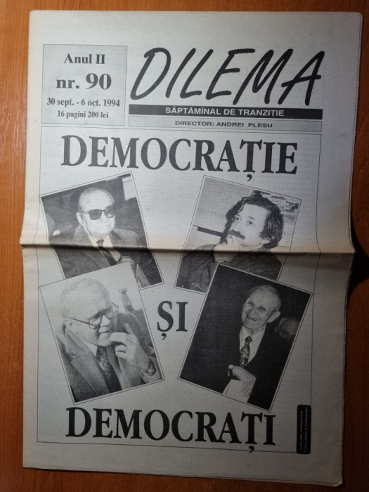 ziarul dilema 30 septembrie-6 octombrie 1994