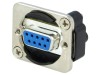 Conector D-Sub 9 pini Mama/Tata Adaptor Cuplor EHDB9MF SWITCHCRAFT Montare Panou
