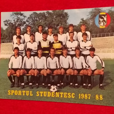 Foto fotbal - echipa SPORTUL Studentesc Bucuresti (sezonul 1987-1988)