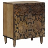 vidaXL Dulap pentru pat Maro 50 x 33 x 60 cm Lemn de mango solid 4018340