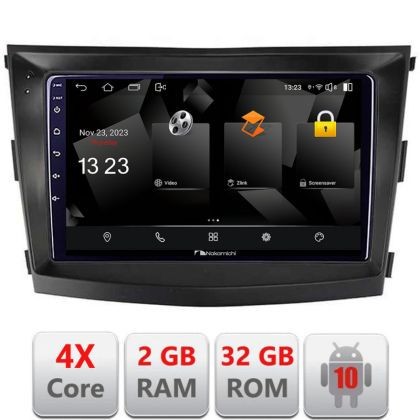 Navigatie SsangYong Tivoli 2015-2019 Android Ecran 720P Quad Core 2+32 carplay android auto CarStore Technology