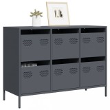 VidaXL Dulap, antracit, 101,5x39x73,5 cm, oțel laminat la rece