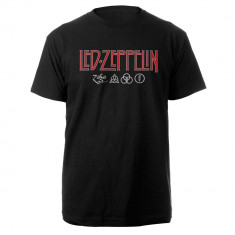 LED ZEPPELIN Logo Symbols (tricou) foto