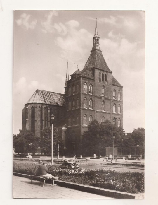 FA58-Carte Postala- GERMANIA - Rostock, Marienkirche, circulata 1965