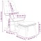 Scaun balansoar cu taburet, crem, material textil - 8