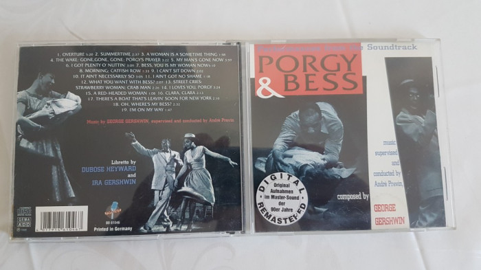 [CDA] Porgy &amp; Bess Performance from the Soundtrack - cd audio original