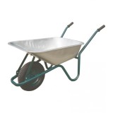 Roabă cu cuvă galvanizată 85 L cu roată pneumatică pentru construcții și grădinărit