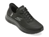 Pantofi sport SKECHERS negri, GO WALK FLEX, din material textil