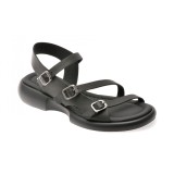 Sandale GRYXX negre, 734110, din piele naturala